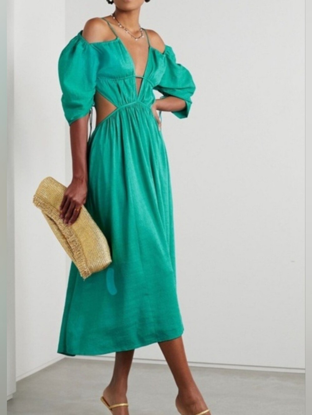 Cult Gaia Charlize dress Erba green XS NWT